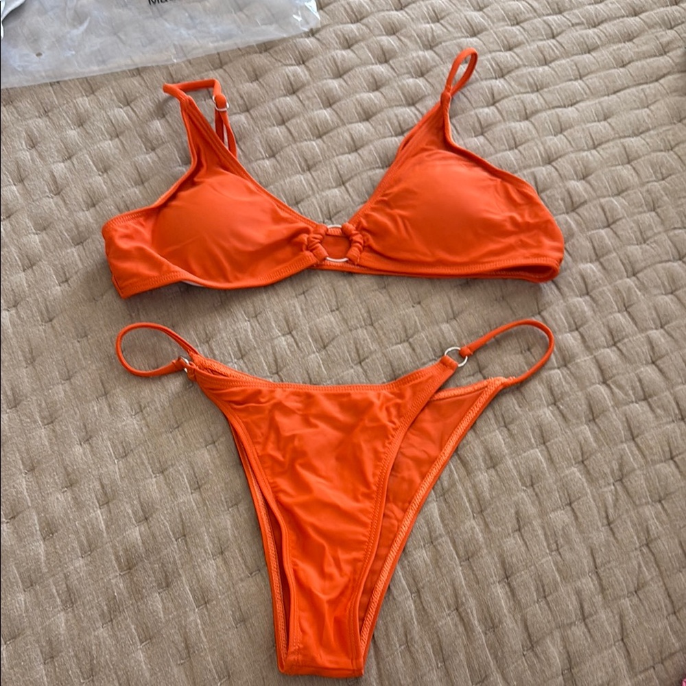 Vibrant Orange Bikini Set